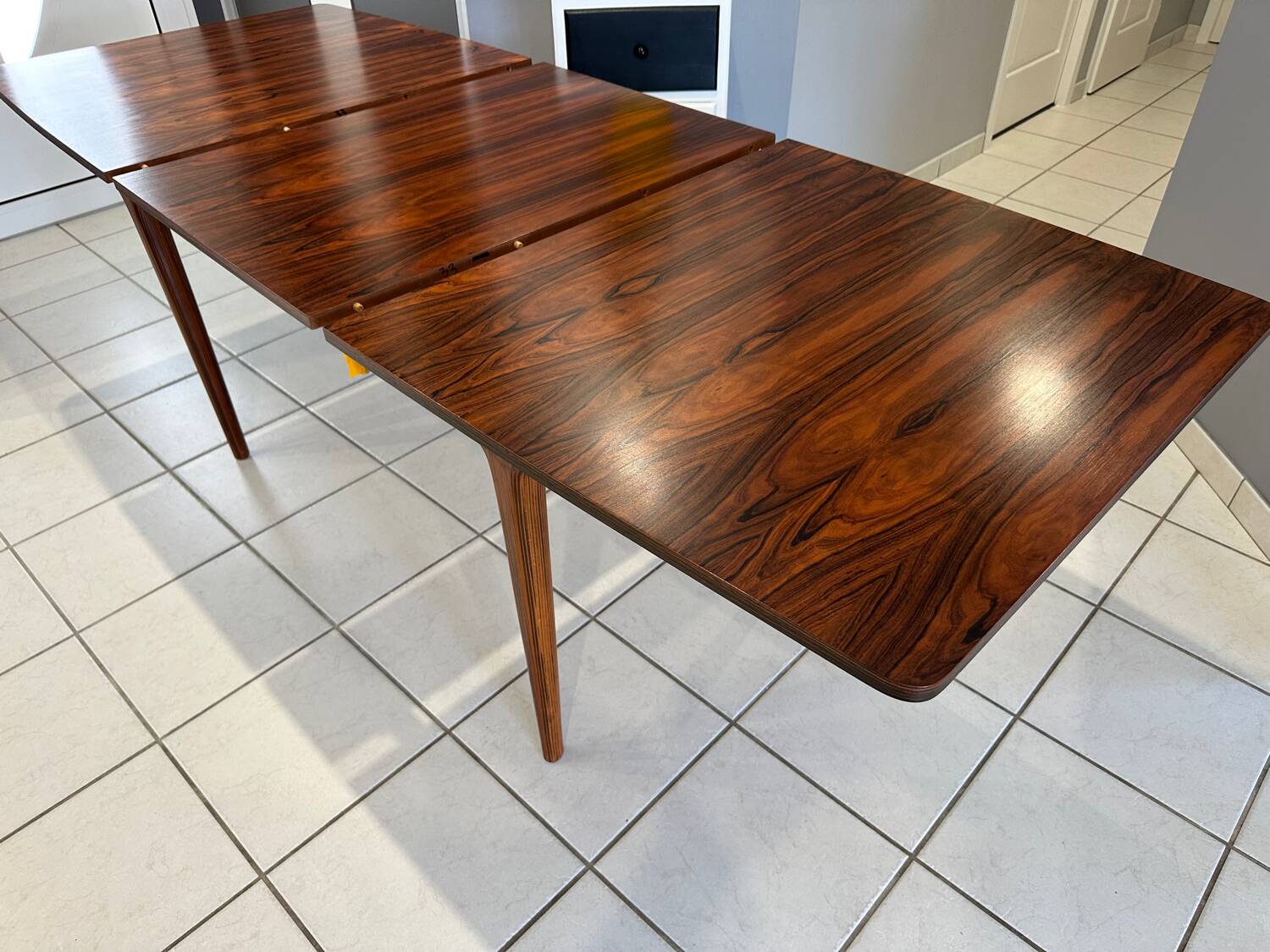 Table extensible en palissandre de style scandinave, 1970