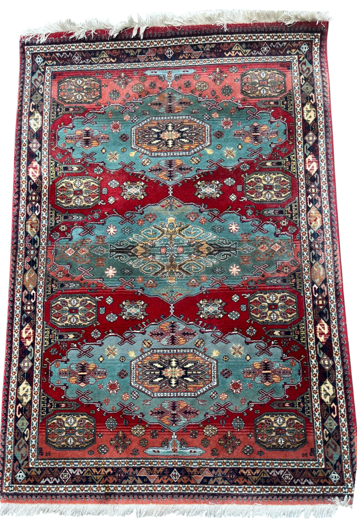 Talish carpet Caucasus pure virgin wool 20th century