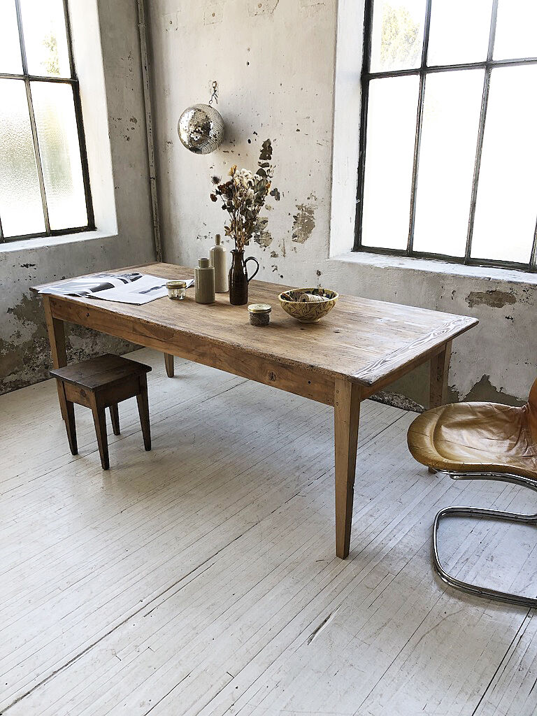 Oak farm table