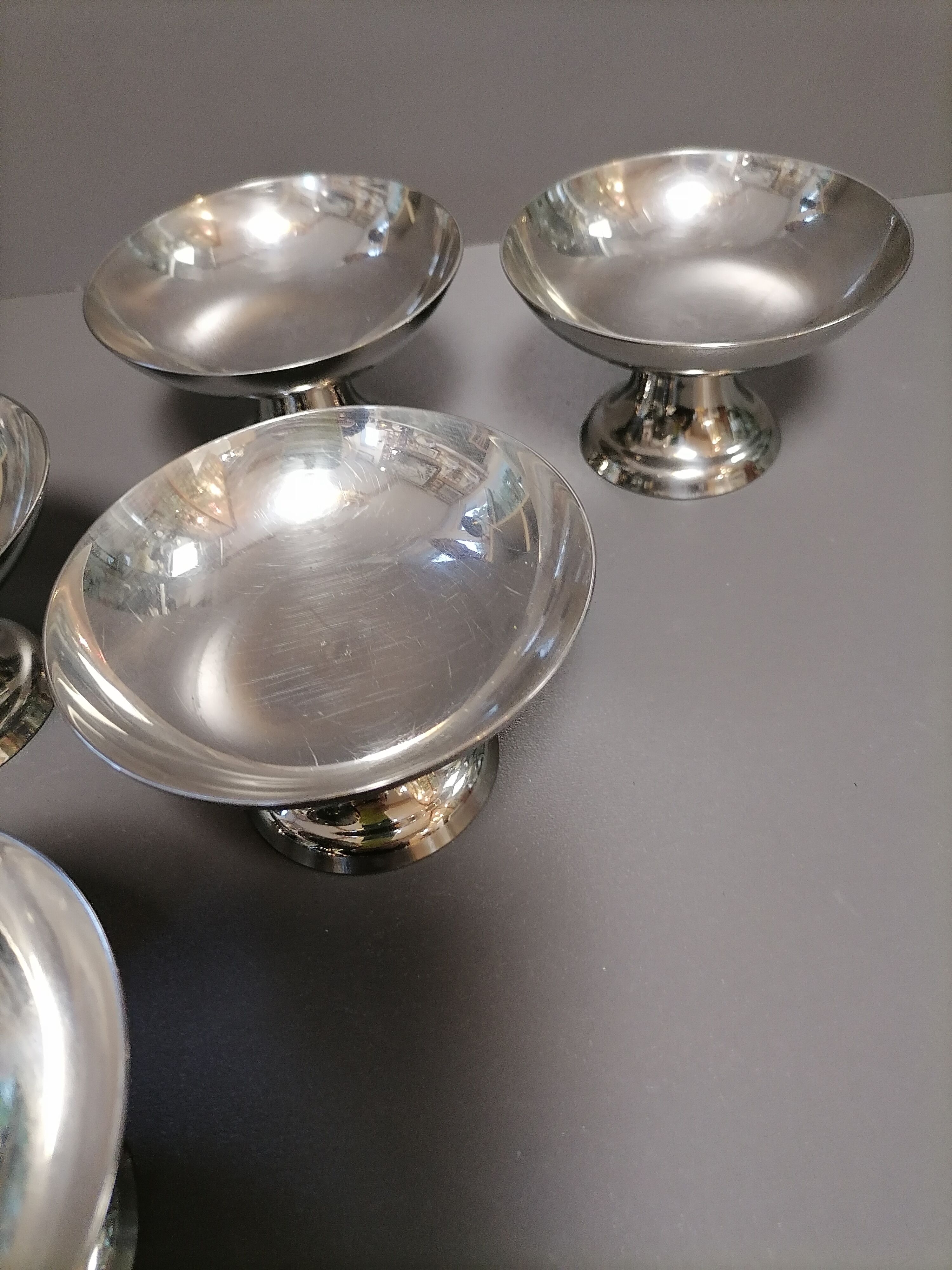 Coupelles inox vintage