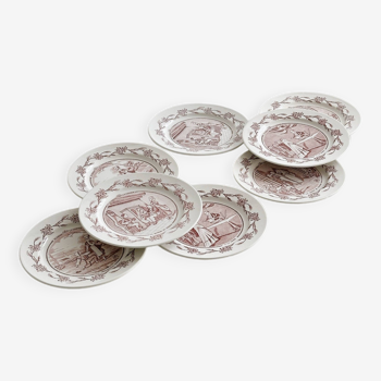 8 wedding dessert plates.