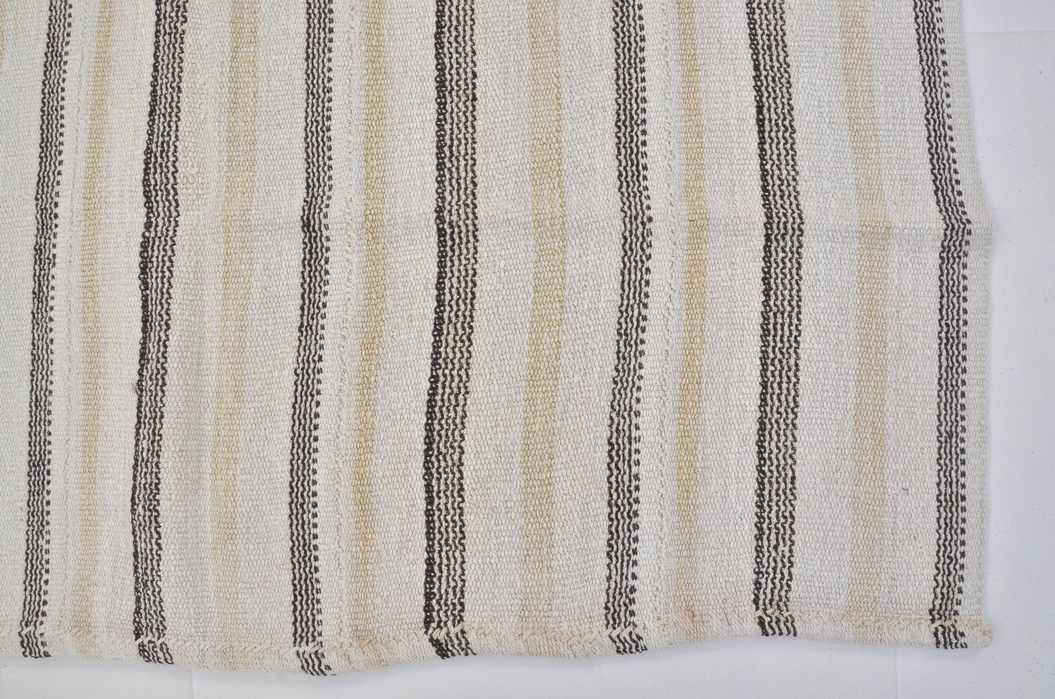 Anatolian Stripe Vintage Hemp Kilim sku 3679