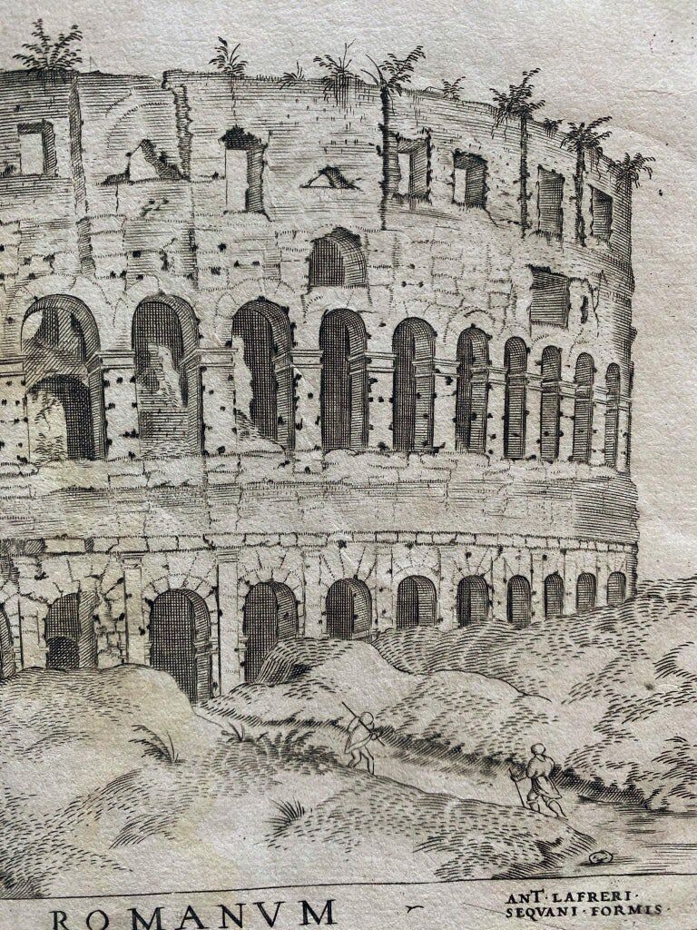 Antoine Lafrery, "Speculun Romanae Magnificen", set of 6 engravings, XVIth