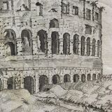 Antoine Lafrery, "Speculun Romanae Magnificen", set of 6 engravings, XVIth