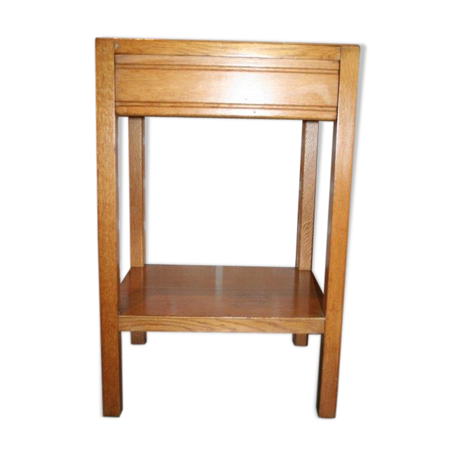 Vintage English bedside wood small format