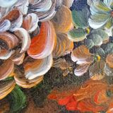 Nature morte- Composition florale -Huile sur toile signée