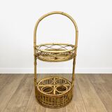 Rattan bottle holders from the 60s