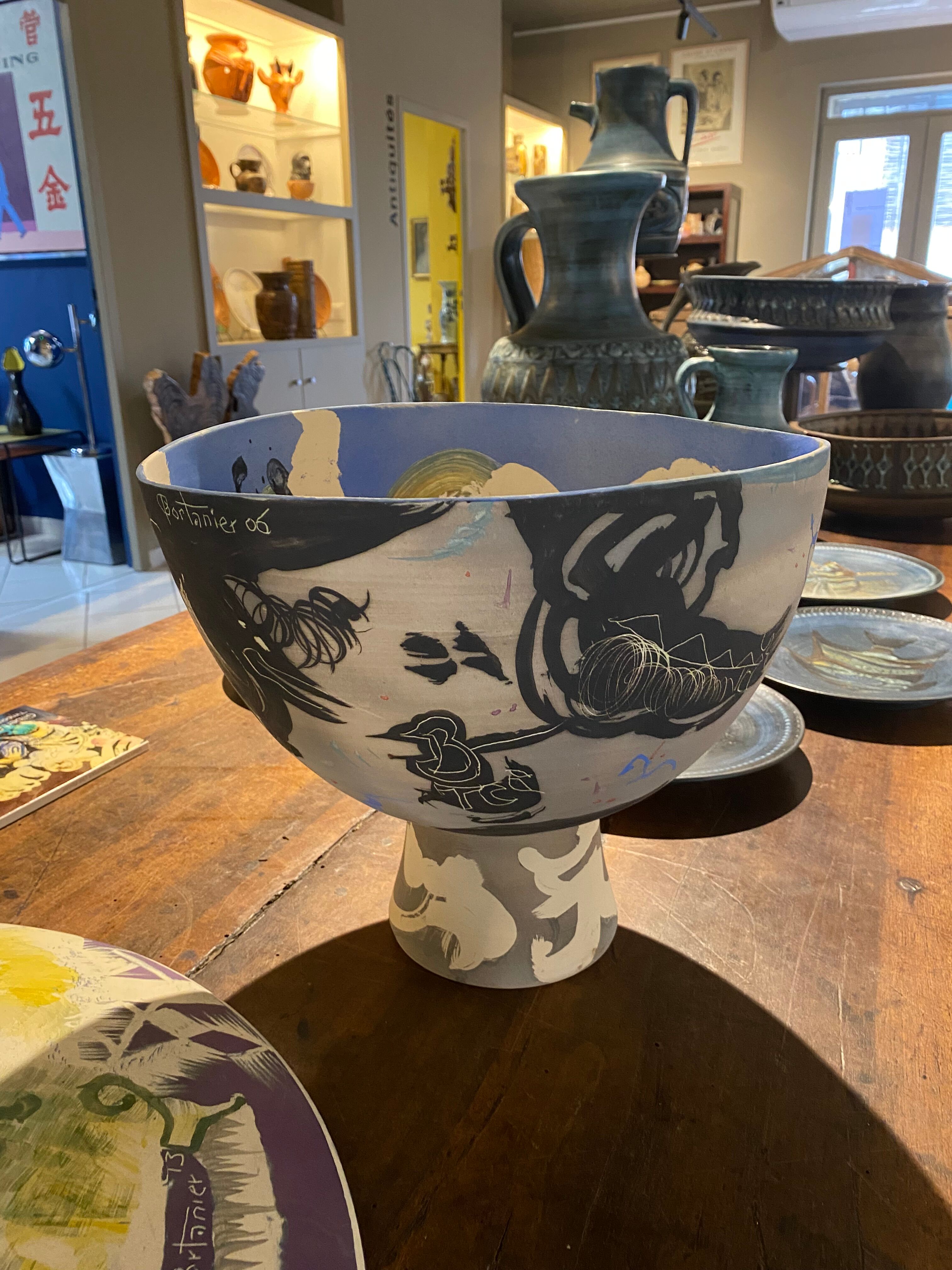 Ceramic vase unique piece Gilbert Portanier