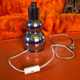 Space age table lamp with chrome balls