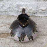 Small enamelled stoneware pitcher signed Gilbert Métènier