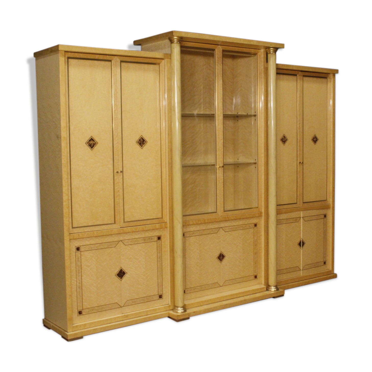 Bibliothèque italienne en bois