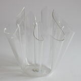 Plexiglass handkerchief bowl and vase, Germany 1970s, set of two.