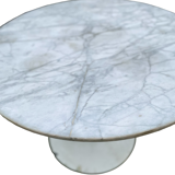 Table design foot tulip top marble