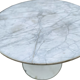 Table design pied tulipe dessus marbre
