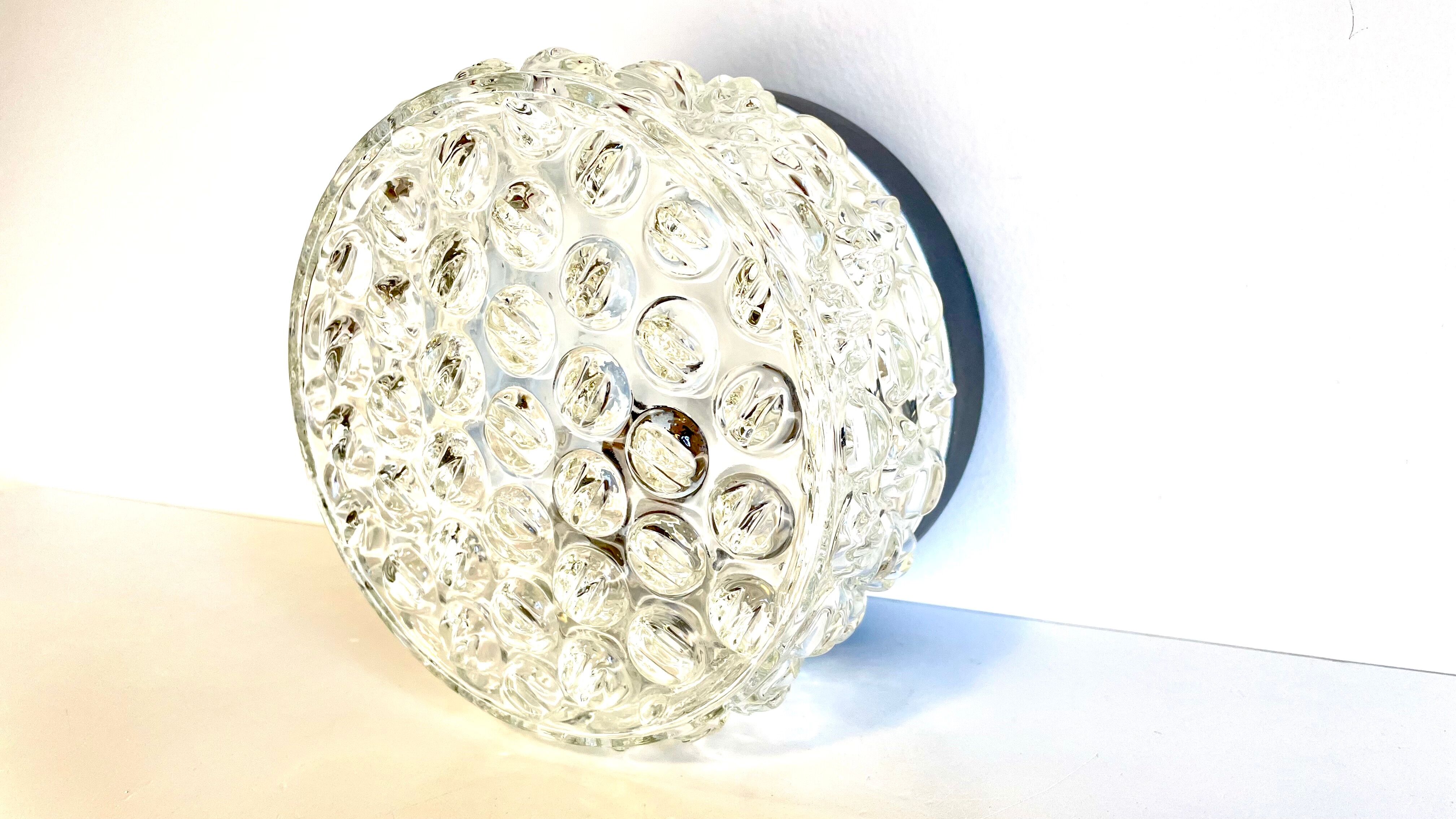 Ceiling lamp geometric design years 60s