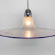 Space Age Italian Bubble Glass & Chrome Pendant Light, 1970's
