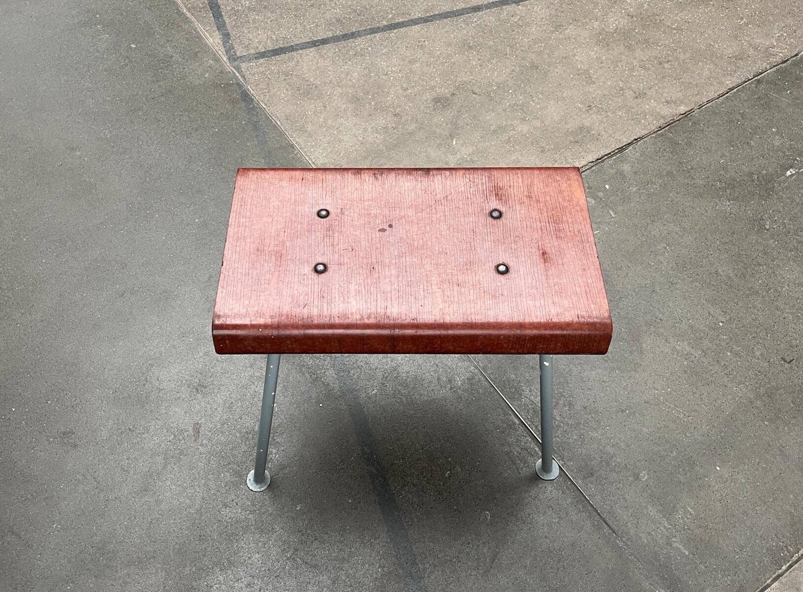 Minimalist stool in Pagwood mid-century, 1960s