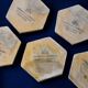 Ensemble de 6 sous-verres brutalistes par David Marshall, Espagne, 1970