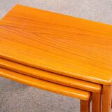 Tables basse gigogne scandinave en teck
