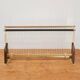 50s wall coat rack in wood and metal