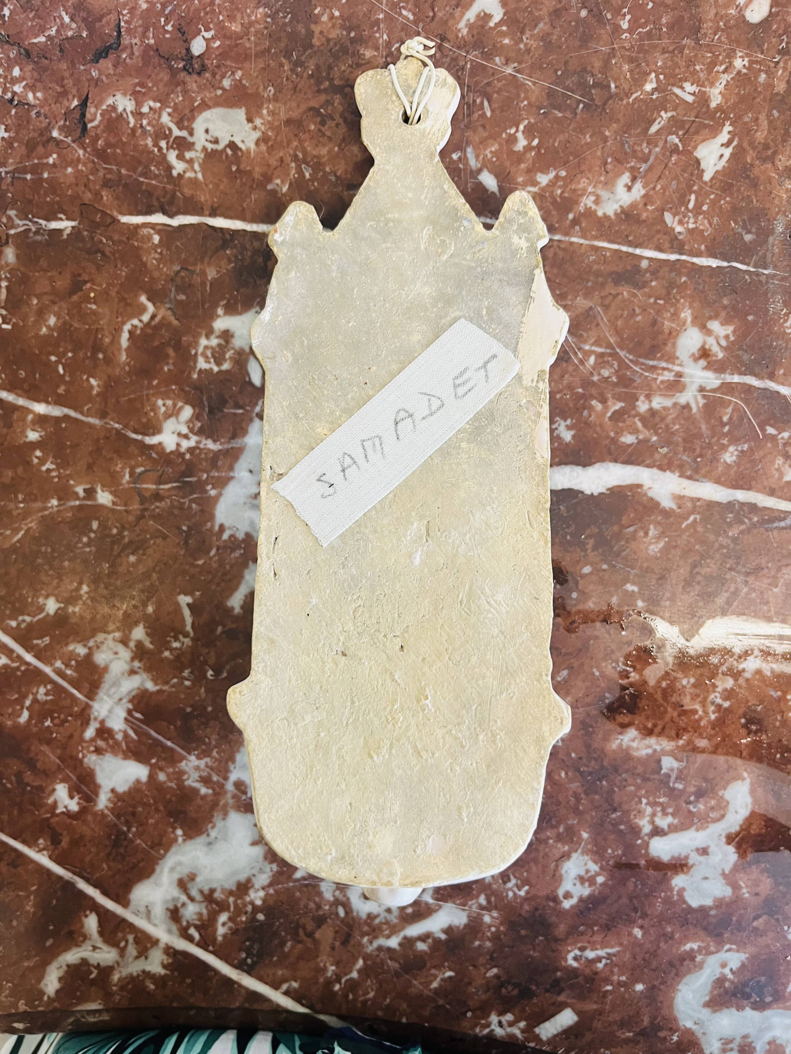 Old earthenware wall stoup – 20th century