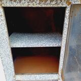 Enameled cabinet with one door