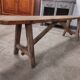 Old farm bench 1m60 in fir wood