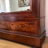 Vintage wood mirror cabinet