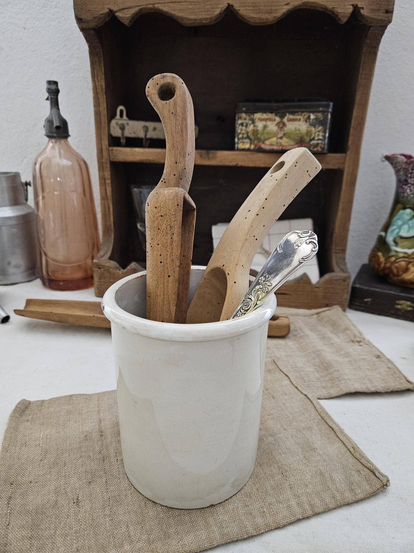 Old stoneware pot - Longwy pot