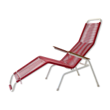 Vintage 1970s Elefant Möbel Spaghetti reclining chair for the garden.