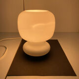 Lampe à poser en verre opalin, 1970