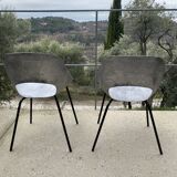 Pair of Pierre Guariche "tulip" chairs - 1950s/1960s