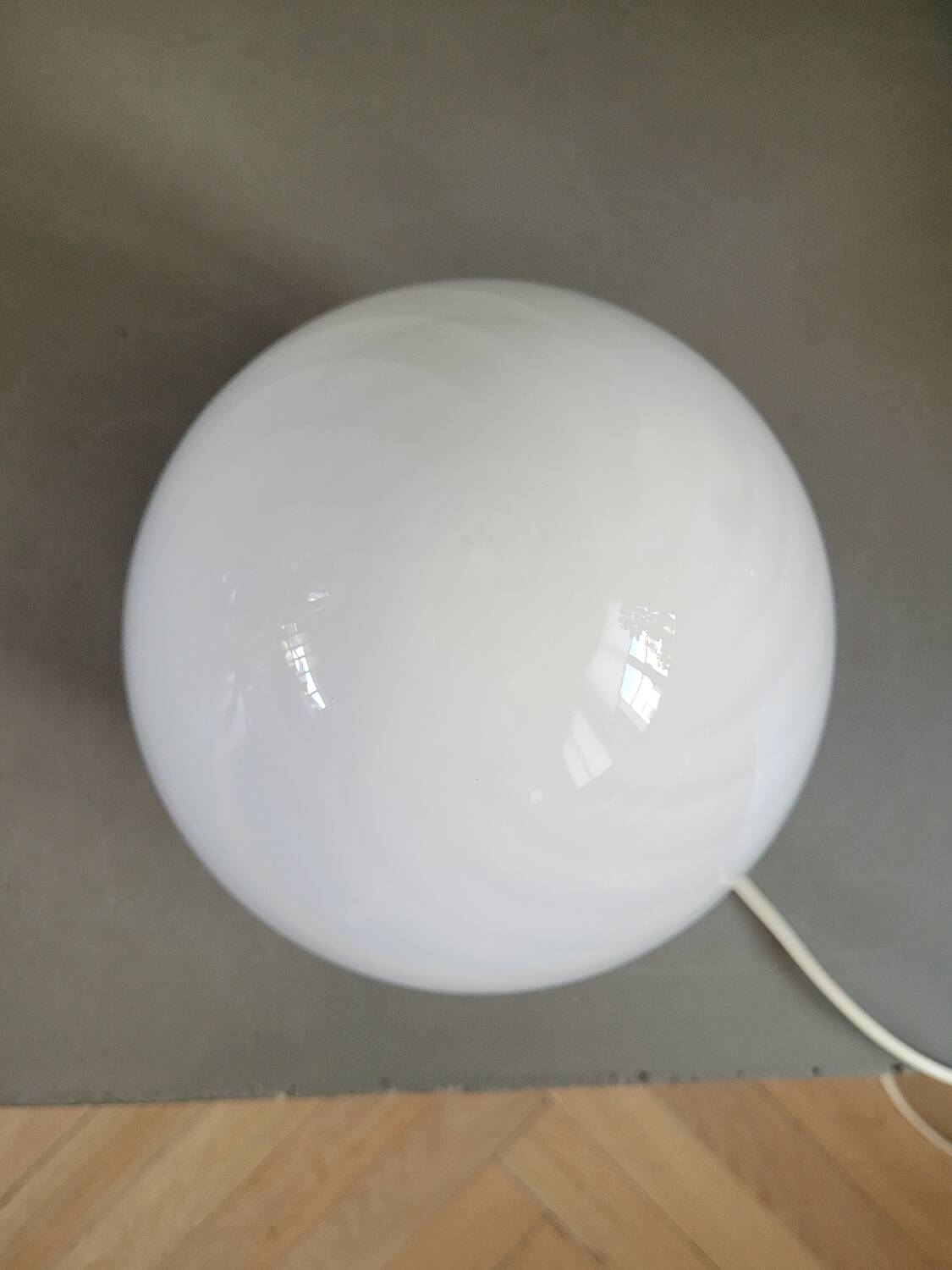 Lampe egg spirale en verre de Murano