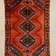 Vintage Tribal Rug 205x137 cm Wool Oriental Hand Made Rug Red, Navy