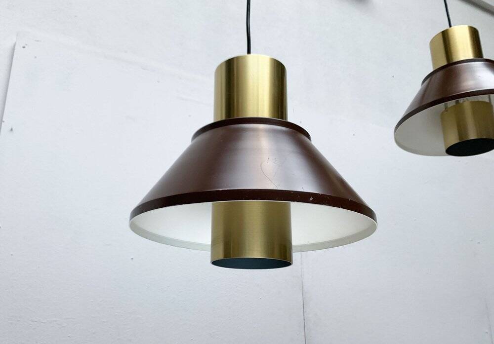 Mid-Century Danish Life pendant lamps by Jo Hammerborg for Fog & Mørup, 1960s, set of 2