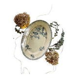 Oval dish, honeysuckle model