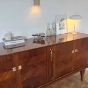 Art Deco diamond-point buffet enfilade in oak - 1930s-1950s - 3