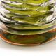 'Tamtam Honey' vase in crystal and green glass - Sem Schanzer (as l'Anverre