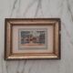 Antique engraving, framed, titled "Le Pont Neuf".