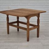 1970s, Danish design by Henning Kjærnulf for EG Kvalitetsmøbel, foldable sofa table, oak.