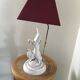 Lampe triple colombes en céramique blanche