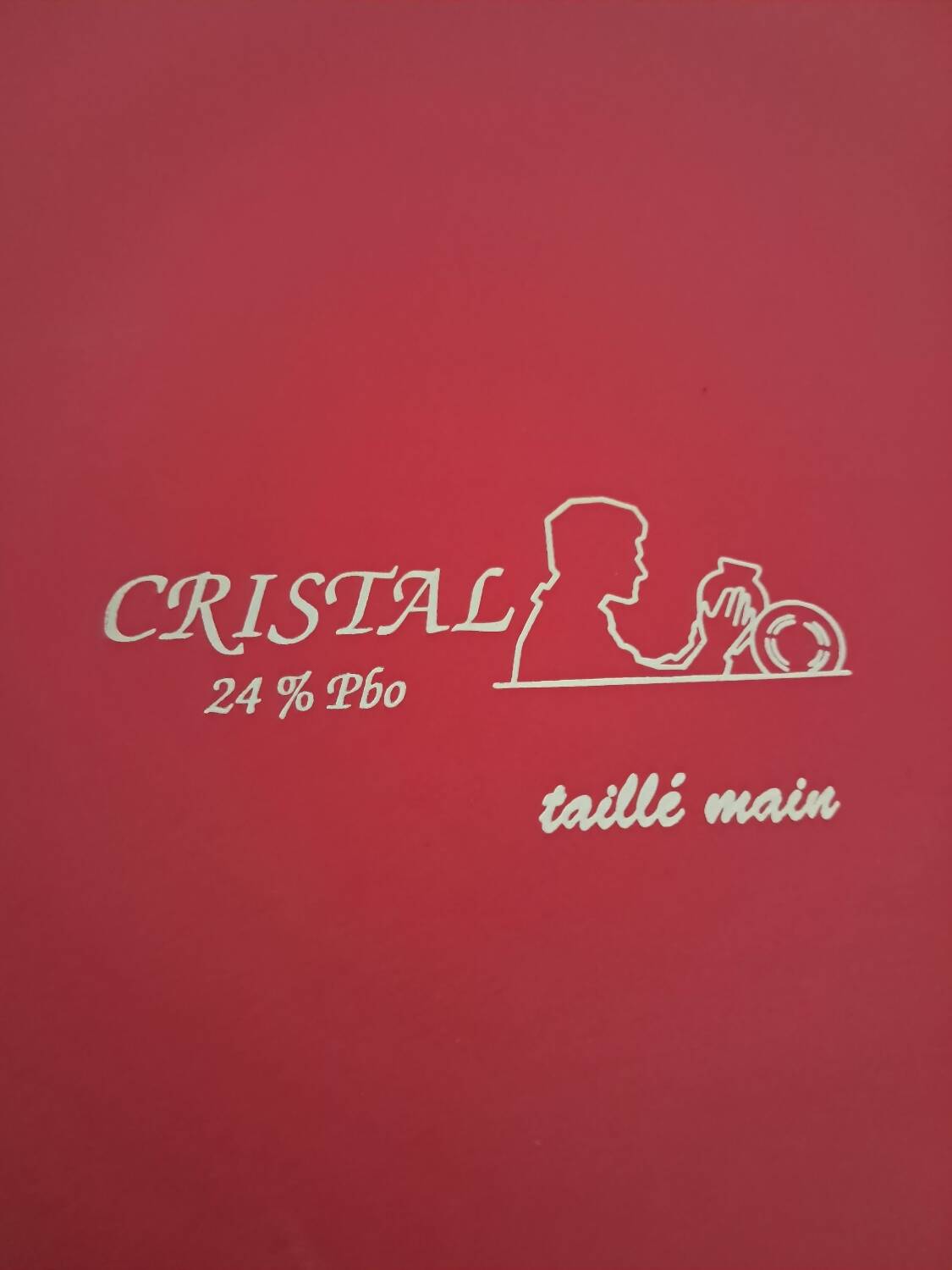 6 crystal glasses from Lorraine in the original box.