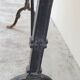 Restaurant bistro table in marble and cast iron signed godin