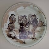 Assiette porcelaine Castelroux ( Danse )
