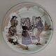 Castelroux porcelain plate (Dance)