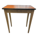 Orange wood and formica table