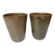 vintage stoneware glasses