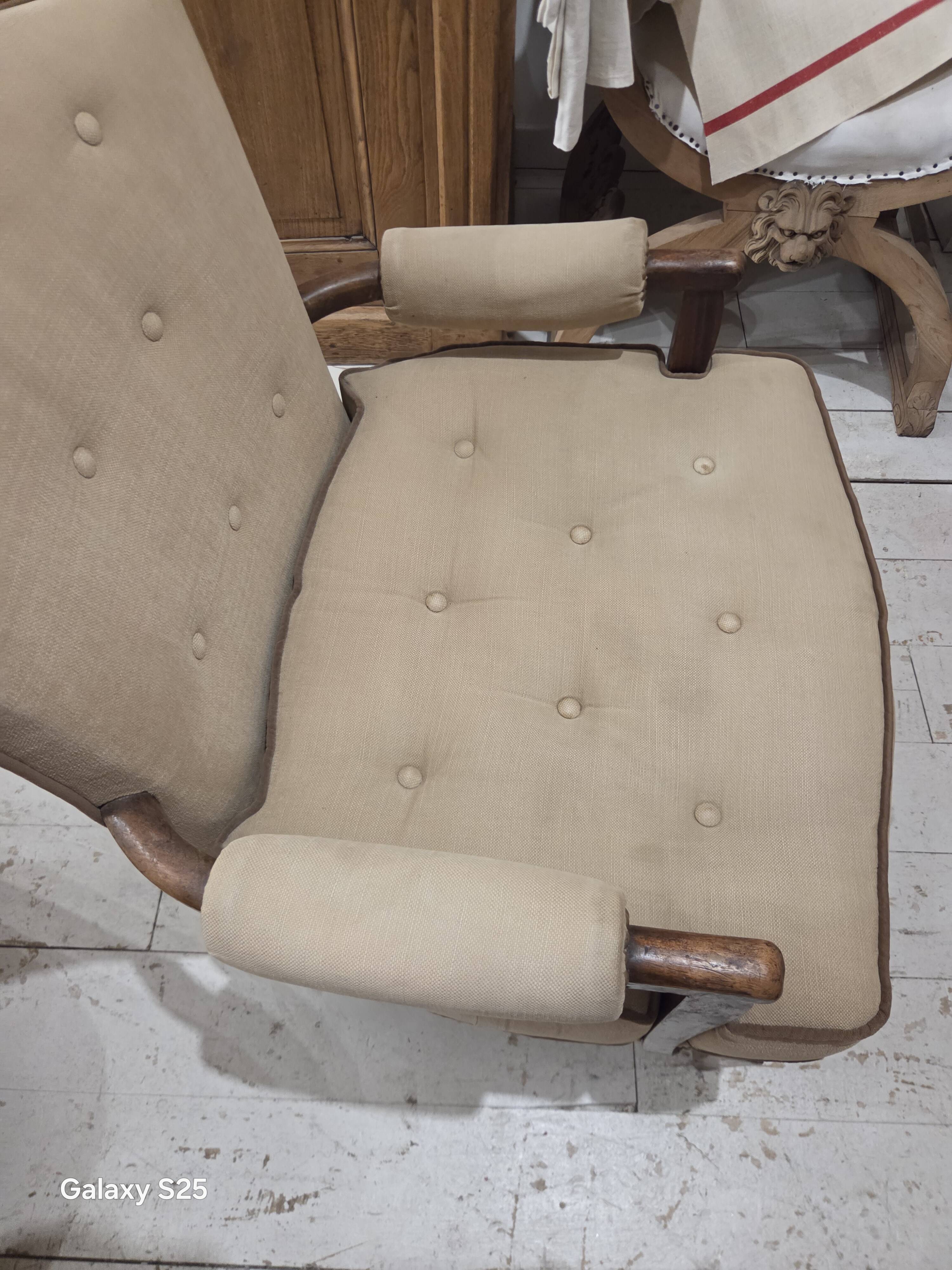 Fauteuil beige
