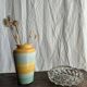 90s vase green, yellow, blue