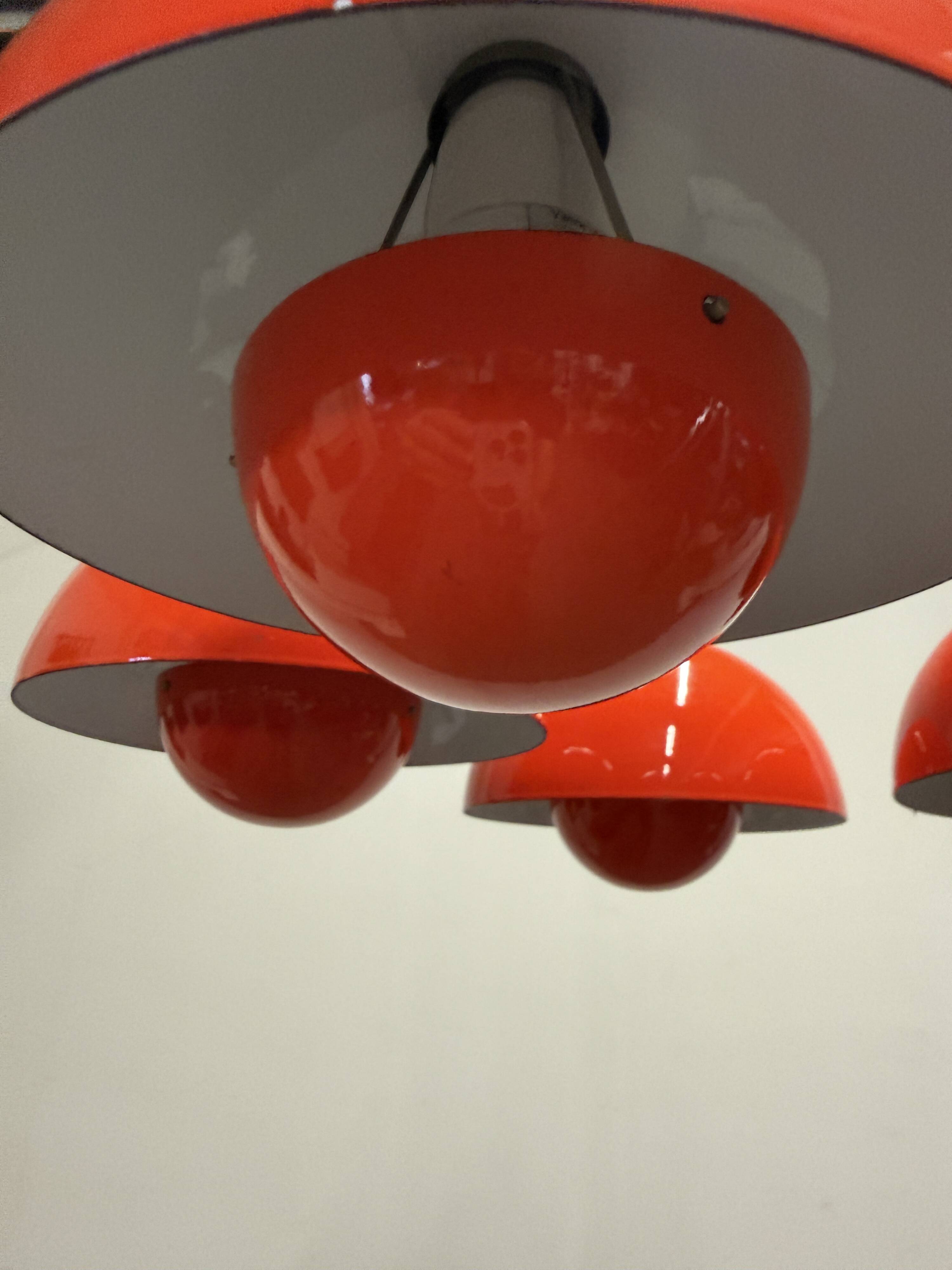 Verner Panton chandelier Flowerpot lamp